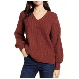 Madewell Thornton Balloon Sleeve Sweater